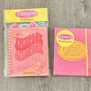 Clueless 30th Anniversary Journal Set of 2 NWT Movie Collectible Notebooks